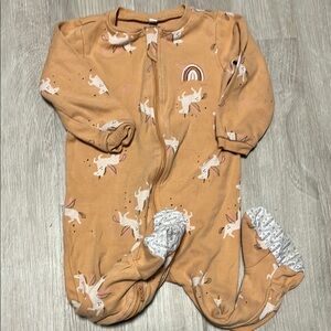 Pekkle Unicorn Print Kids One Piece 18M
